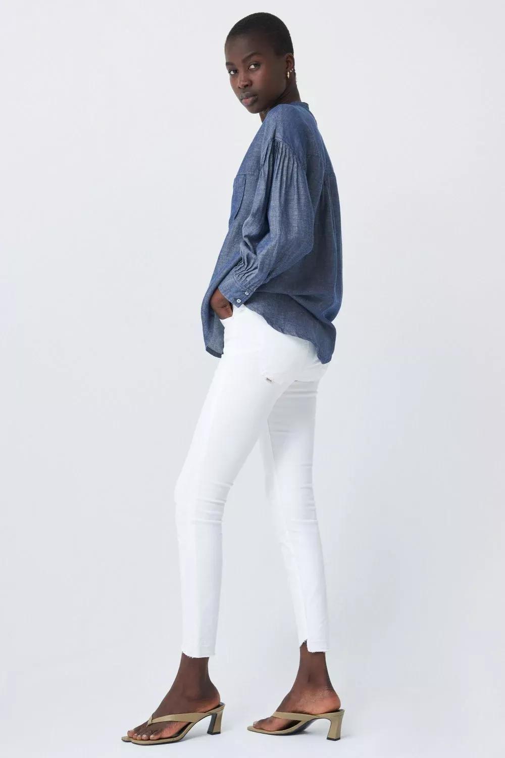 Blue Balloon Sleeve Shirt, , large image number 2