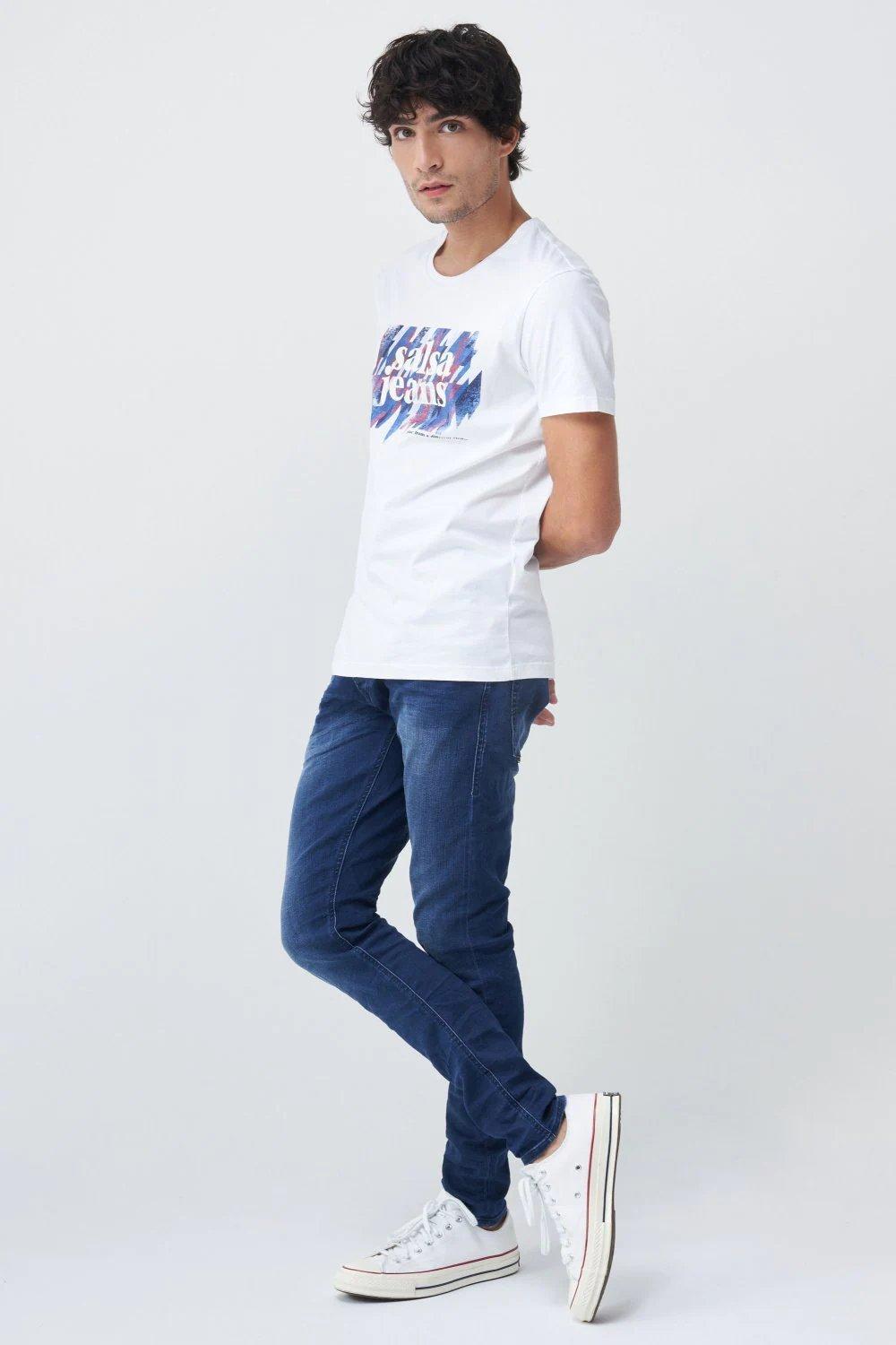 White Print Branded T-Shirt, , large image number 2