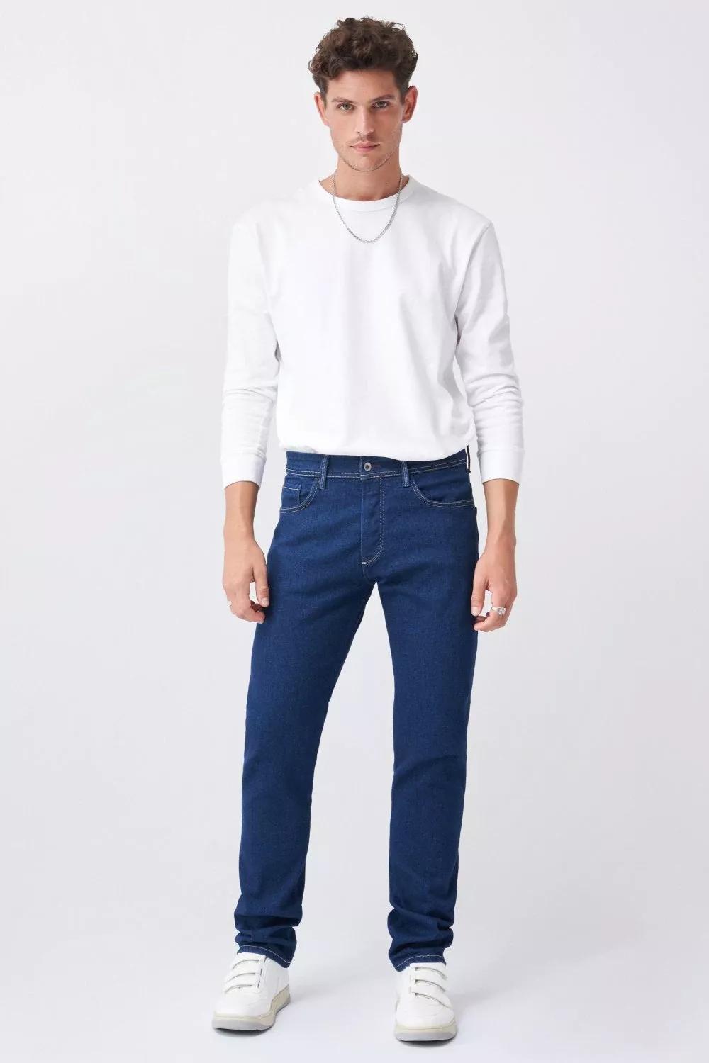 جينز ليما بقصة عادية أزرق, , large image number 0