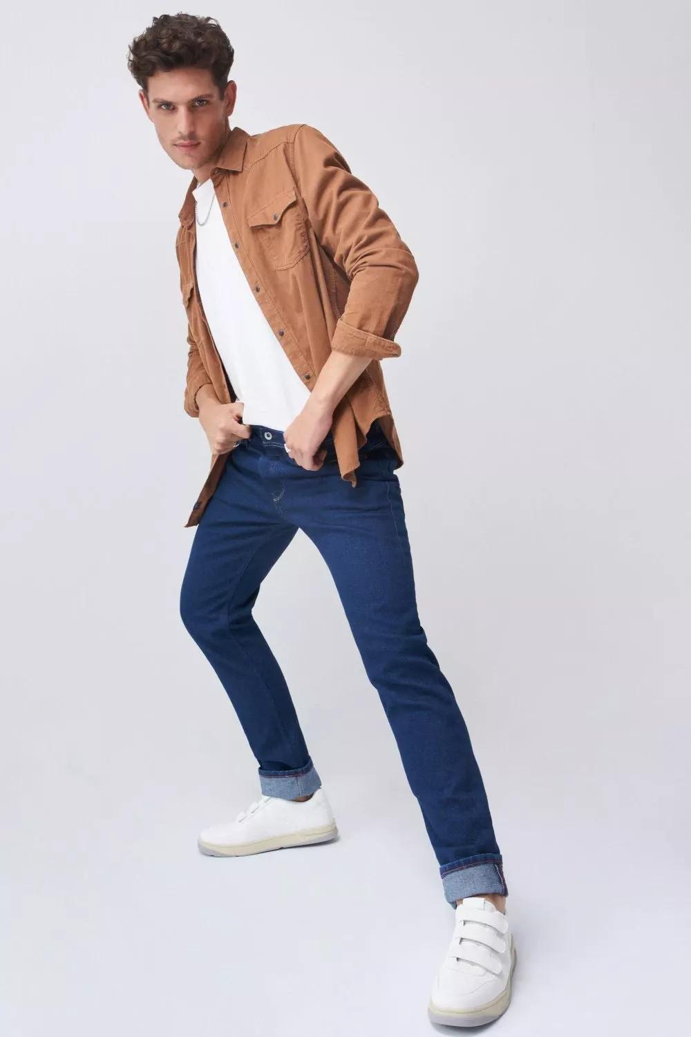 جينز ليما بقصة عادية أزرق, , large image number 1