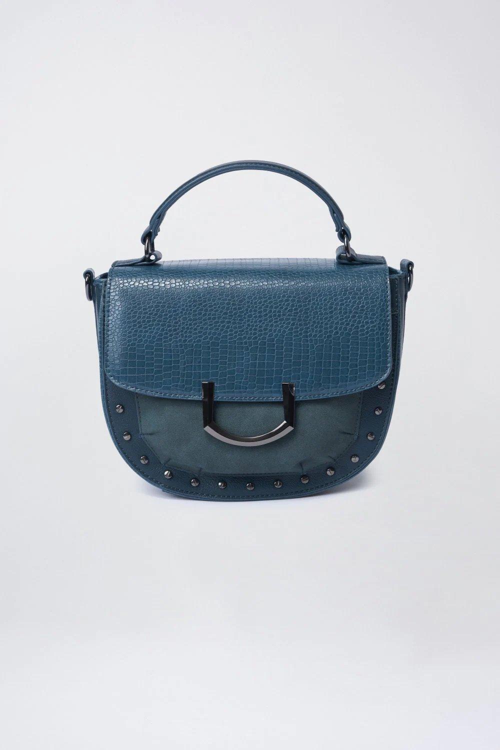 Blue INVICTA Classic Crochet Messenger Style Bag, Women, , large image number 1