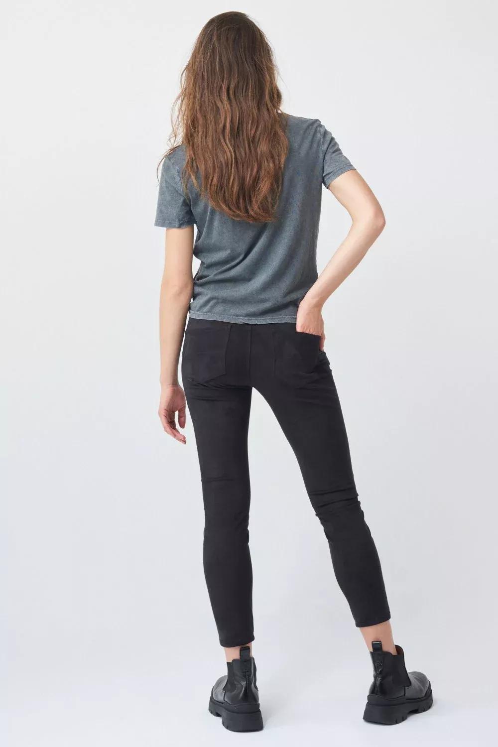 Black Push In Secret Glamor Capri Trousers, , large image number 3