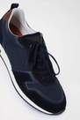 Salsa Jeans - Blue Suede Trainers With Side Leather Inserts, Men