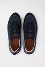 Salsa Jeans - Blue Suede Trainers With Side Leather Inserts, Men