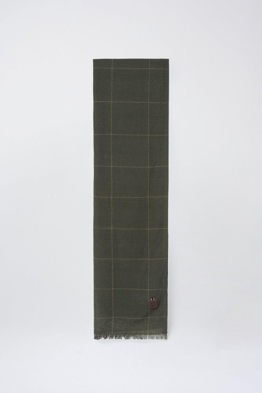 Green Light Plaid Print Scarf, Men, , large image number 3
