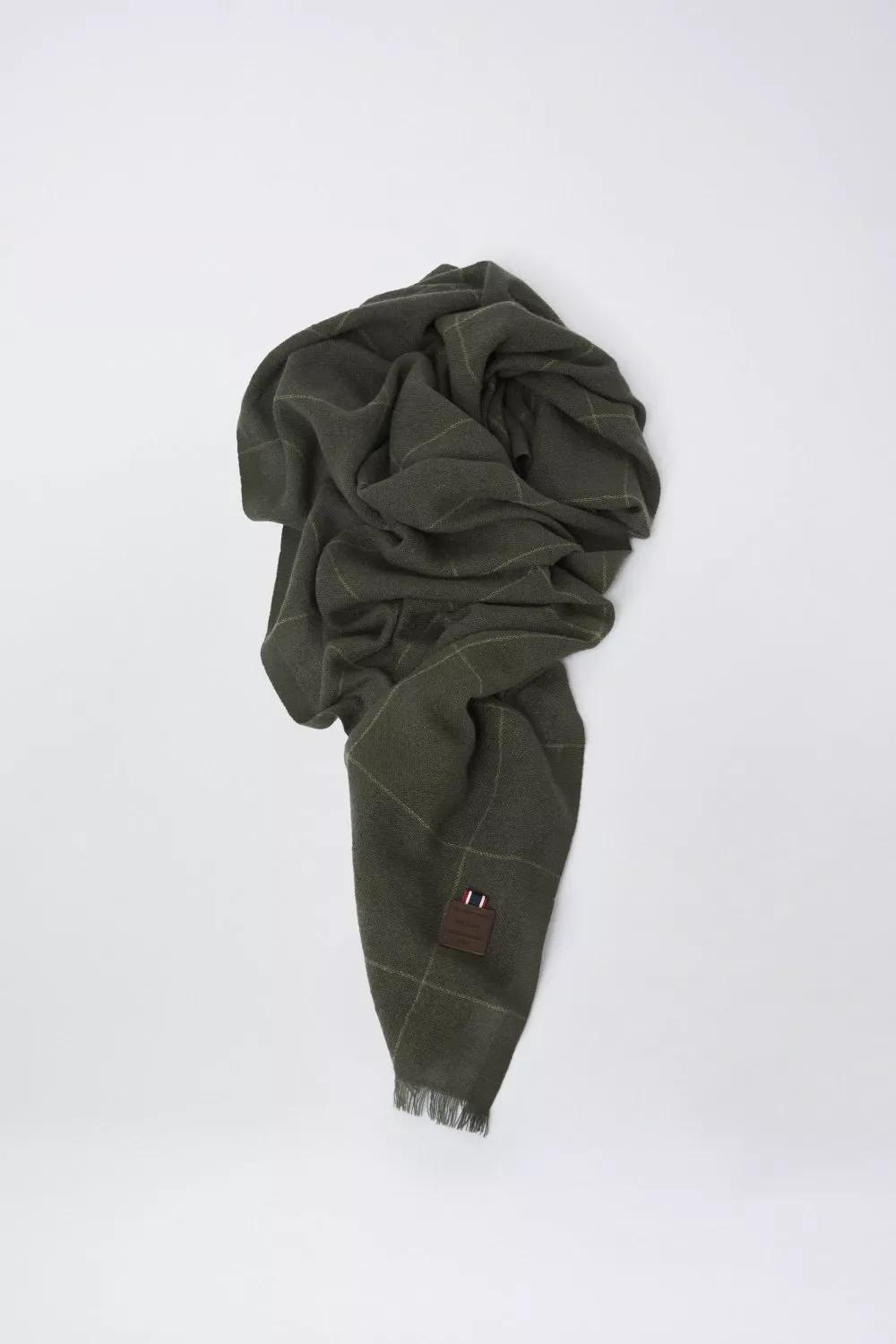 Green Light Plaid Print Scarf, Men, , large image number 4
