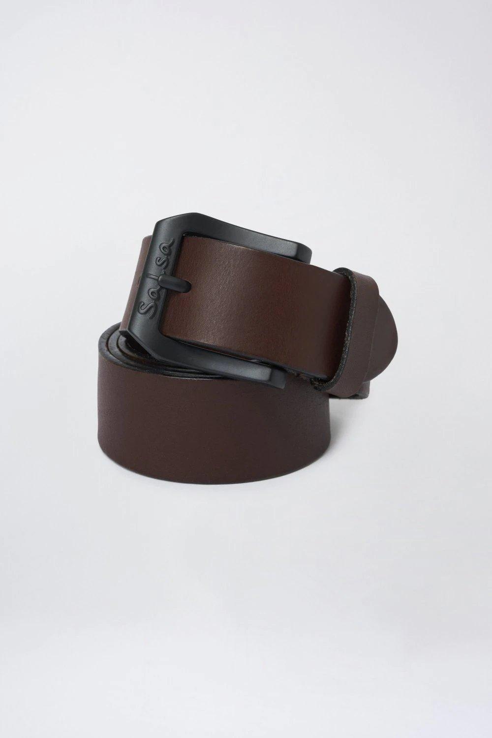 Brown Premium Leather Belt, , large image number 2