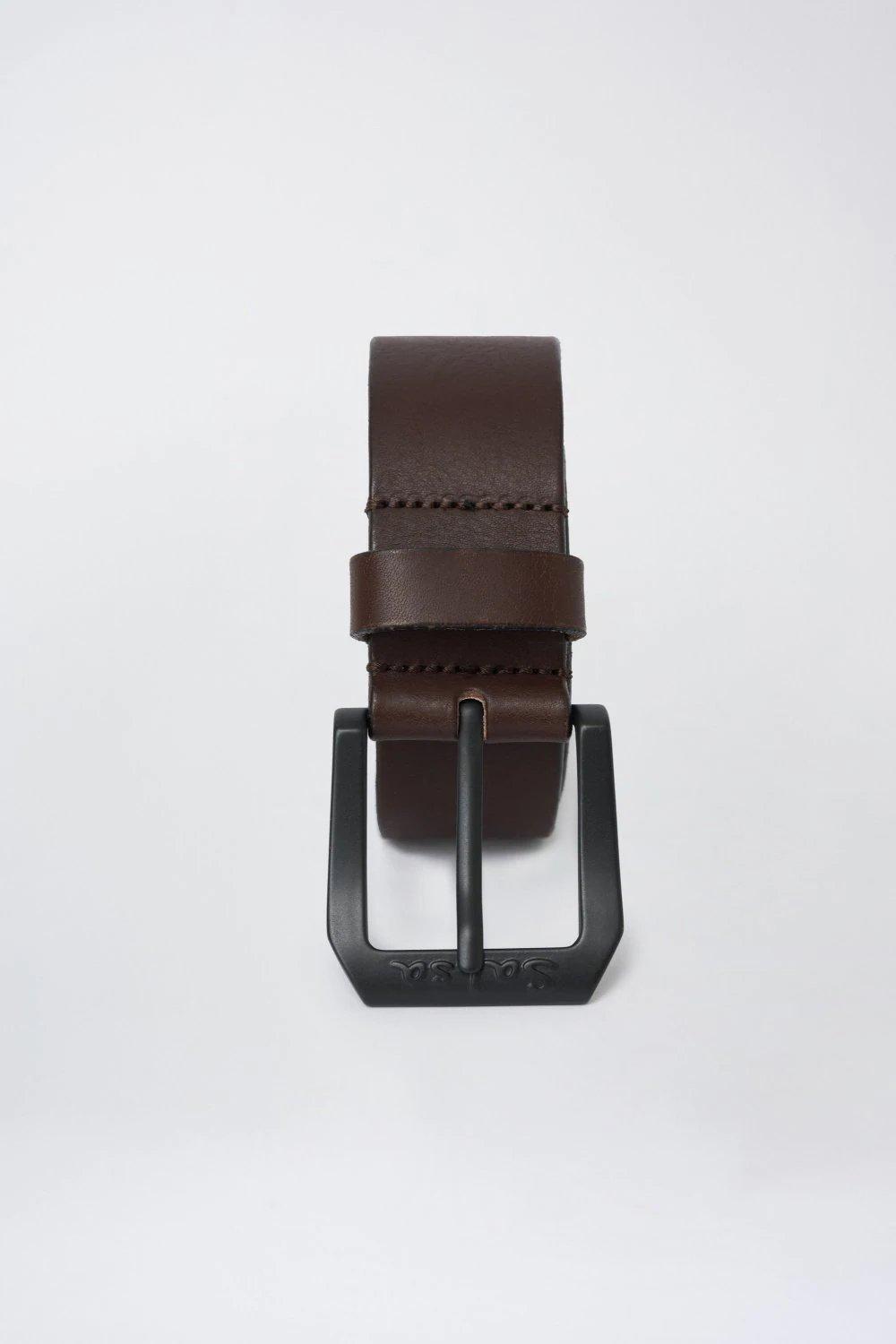 Brown Premium Leather Belt, , large image number 3