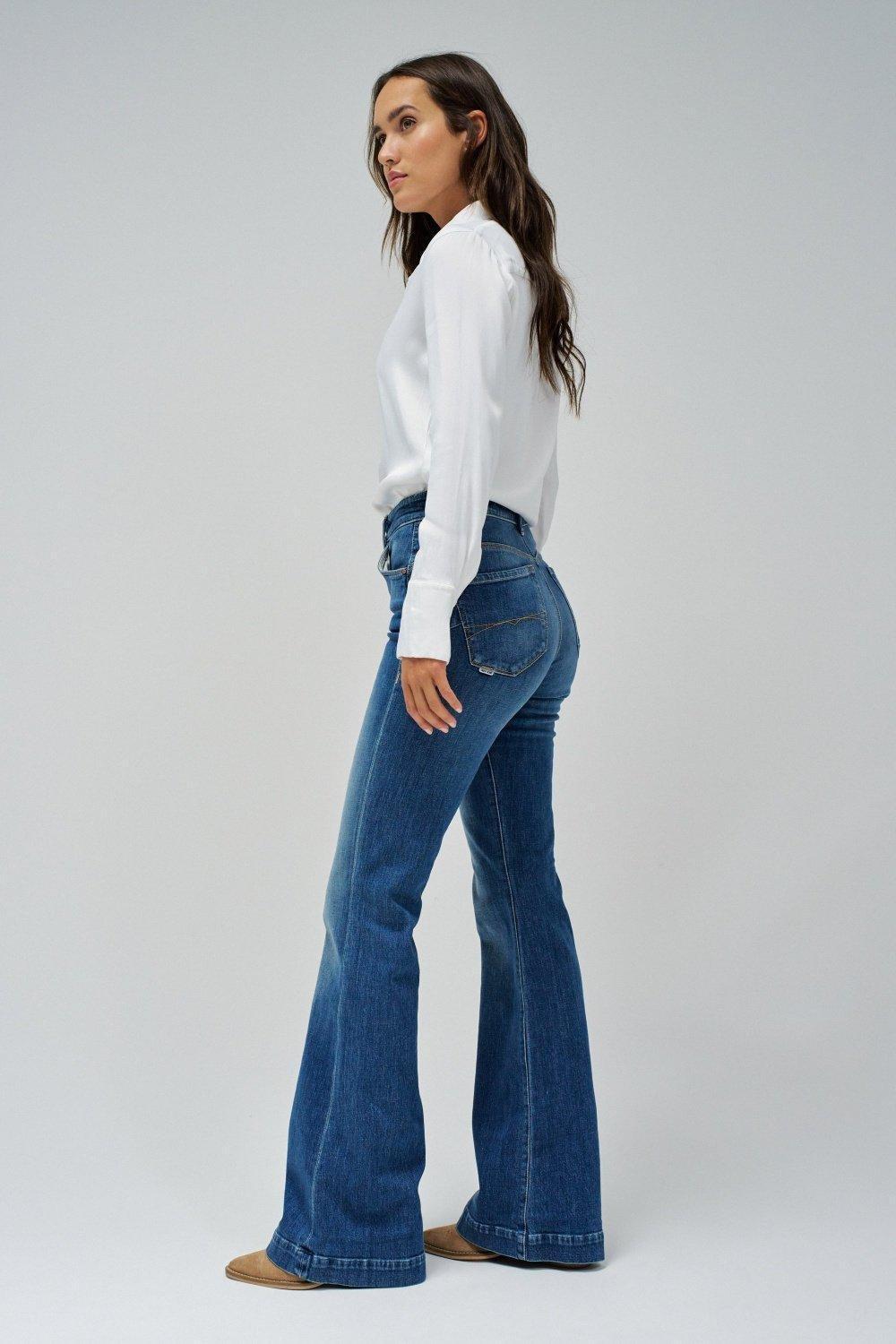 Salsa Jeans - Blue Push In Secret Glamour Flare Jeans