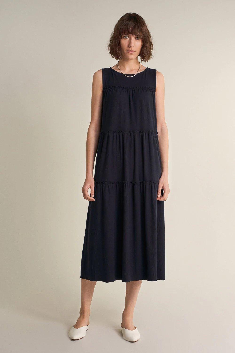 Blue Knitted Dress, , large image number 0