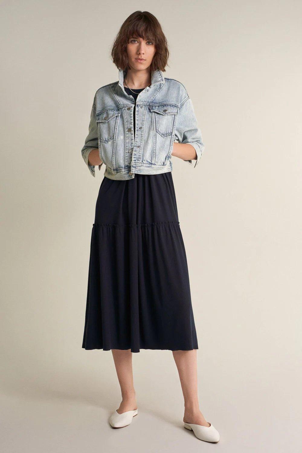 Blue Knitted Dress, , large image number 1