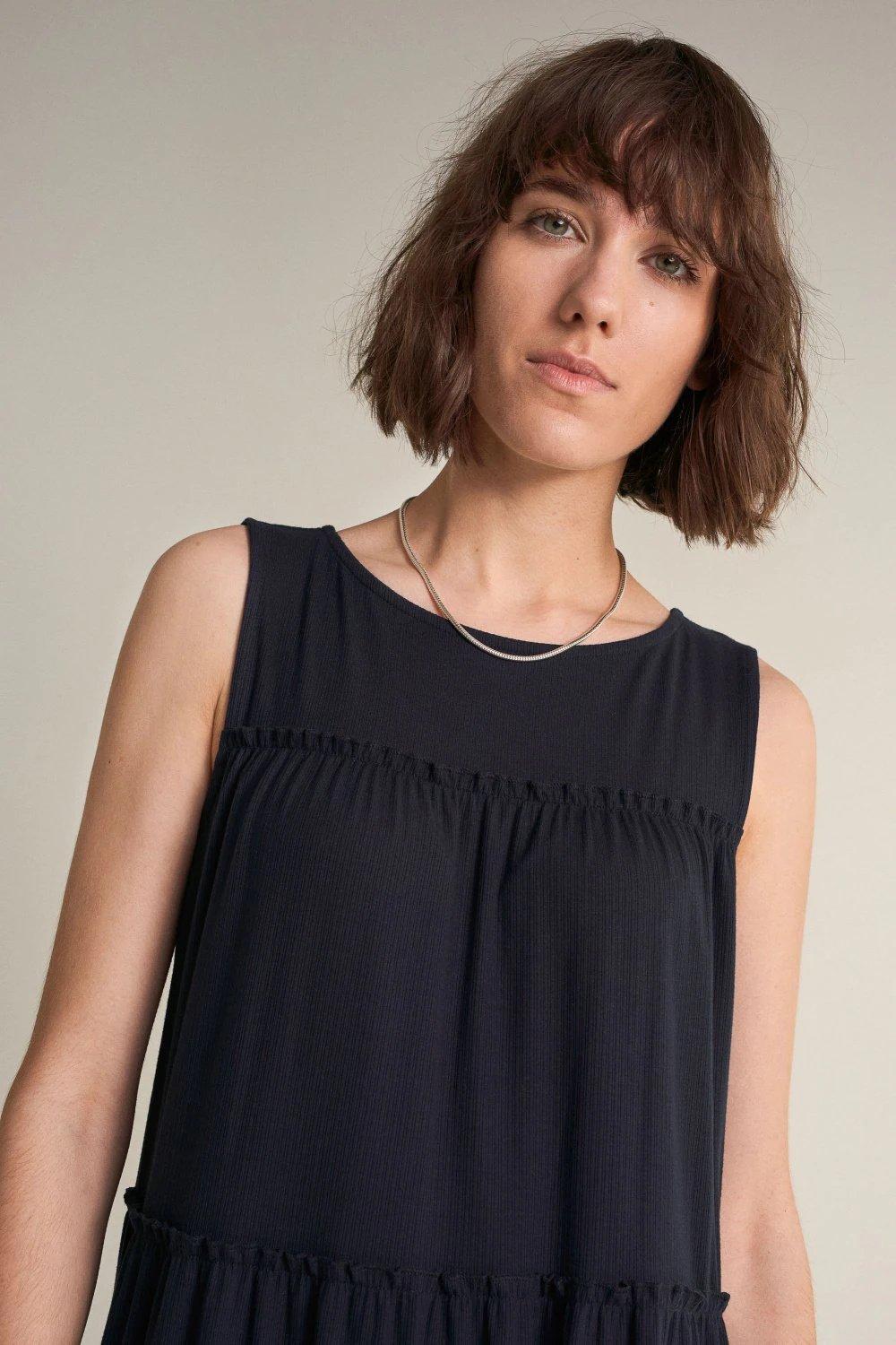 Blue Knitted Dress, , large image number 4