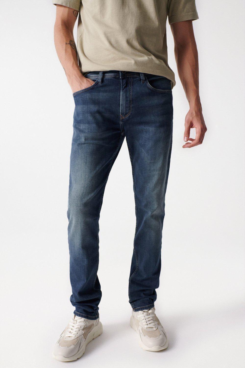 Blue Slim Fit Greencast Jeans, , large image number 0