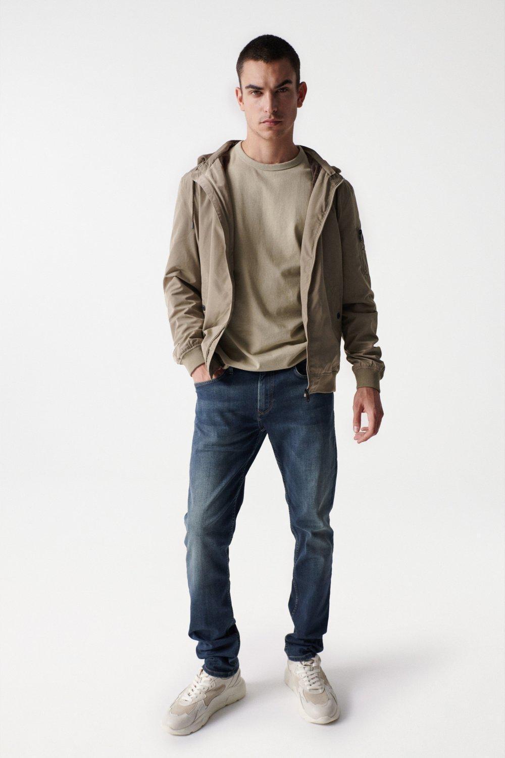 Blue Slim Fit Greencast Jeans, , large image number 1