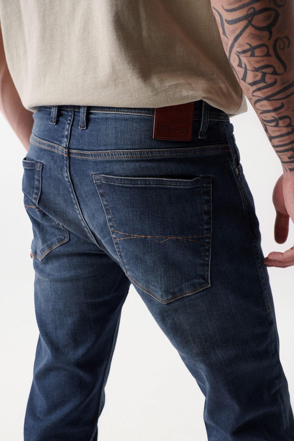 Blue Slim Fit Greencast Jeans, , large image number 2