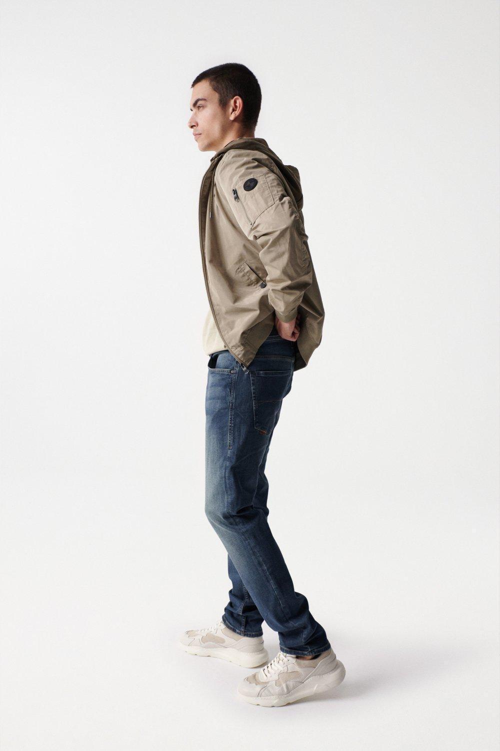 Blue Slim Fit Greencast Jeans, , large image number 3
