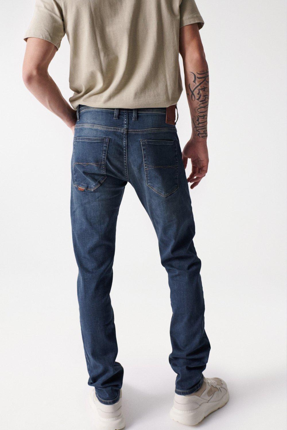 Blue Slim Fit Greencast Jeans, , large image number 4
