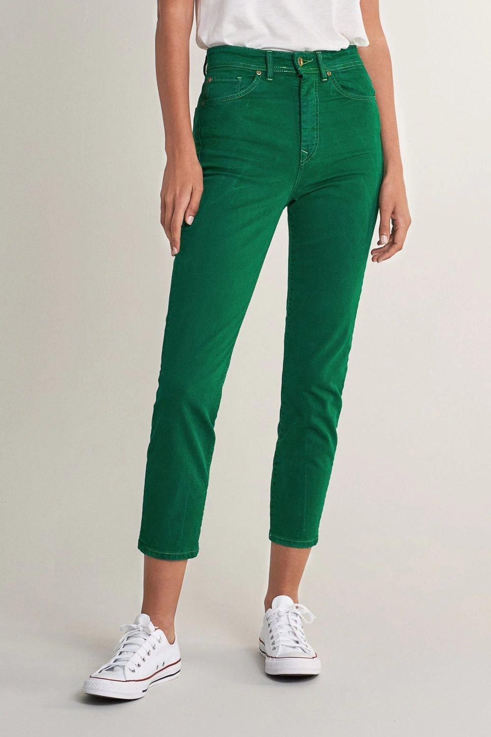 Green Colette Cropped Jeans Colour Block, , large image number 3