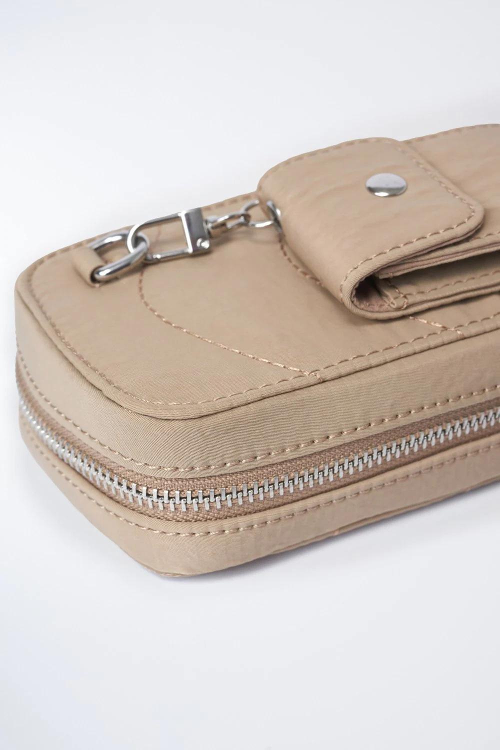 Beige Mobile Phone + Nylon Airpods Pouch, , large image number 4