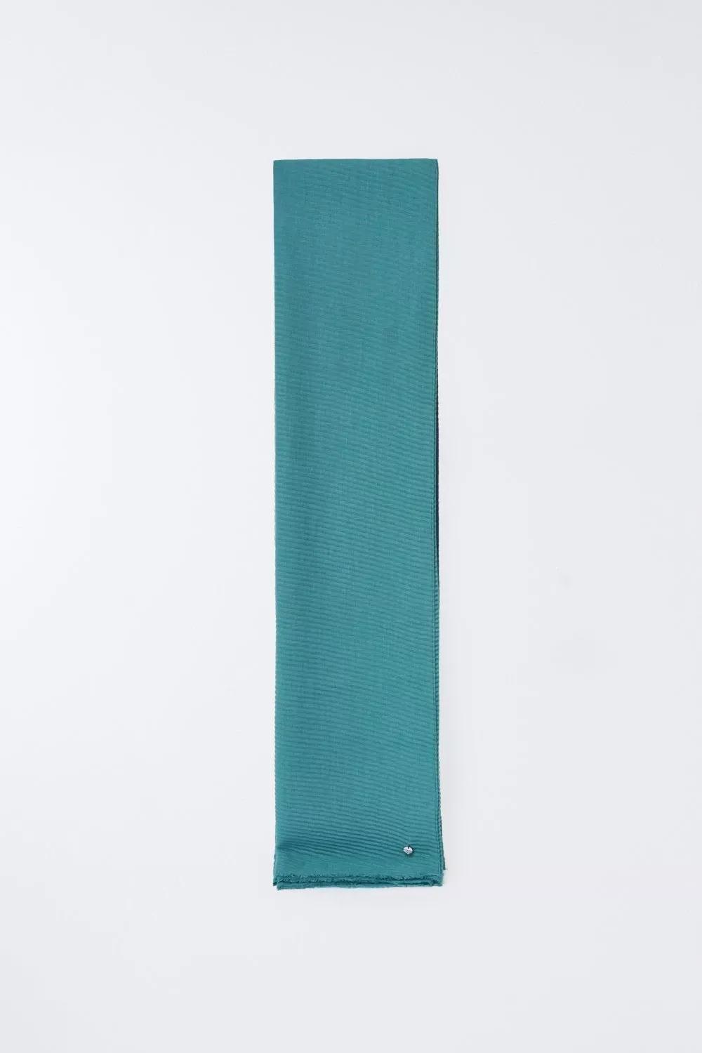 شال مطوي ناعم أخضر, , large image number 2