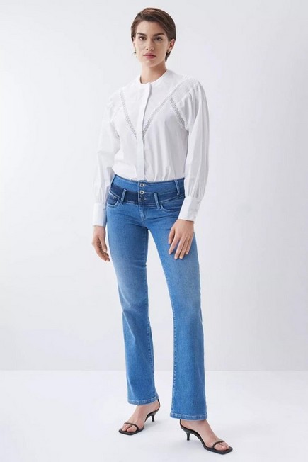 Salsa Jeans - Blue Bootcut Push Up Mystery Jeans, Denim Mix On The Waistband