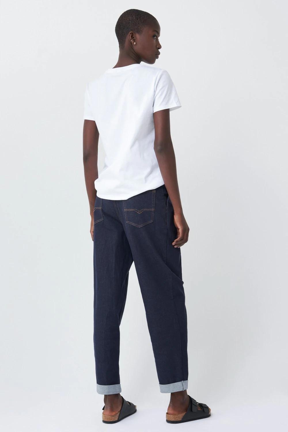 تي شيرت قطن بطبعة أبيض, , large image number 3