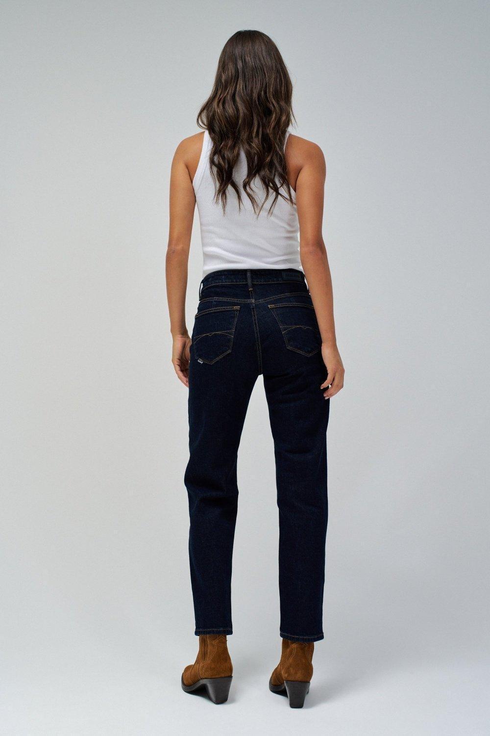 Blue Cropped True Slim Jeans, , large image number 2