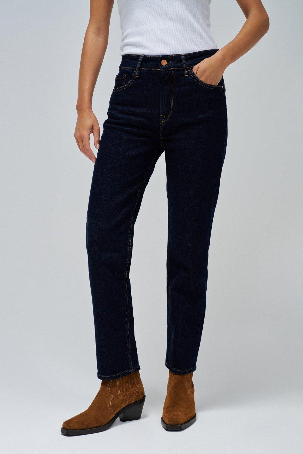 Cropped True Slim Jeans , Blue, large image number 3