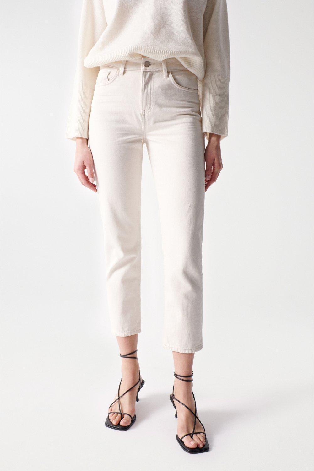Salsa Jeans - White Cropped Slim Jeans
