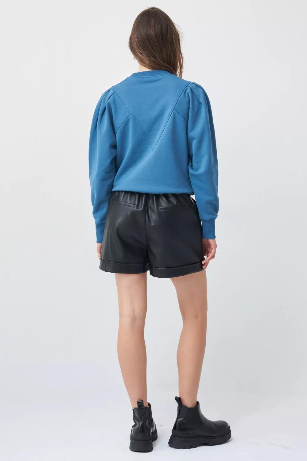 Blue Seam Details Sweatshirt, , large image number 2