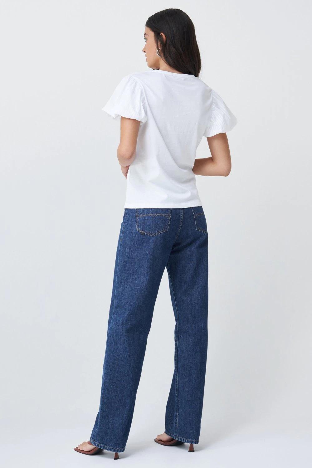 White Textured T-Shirt, , large image number 2