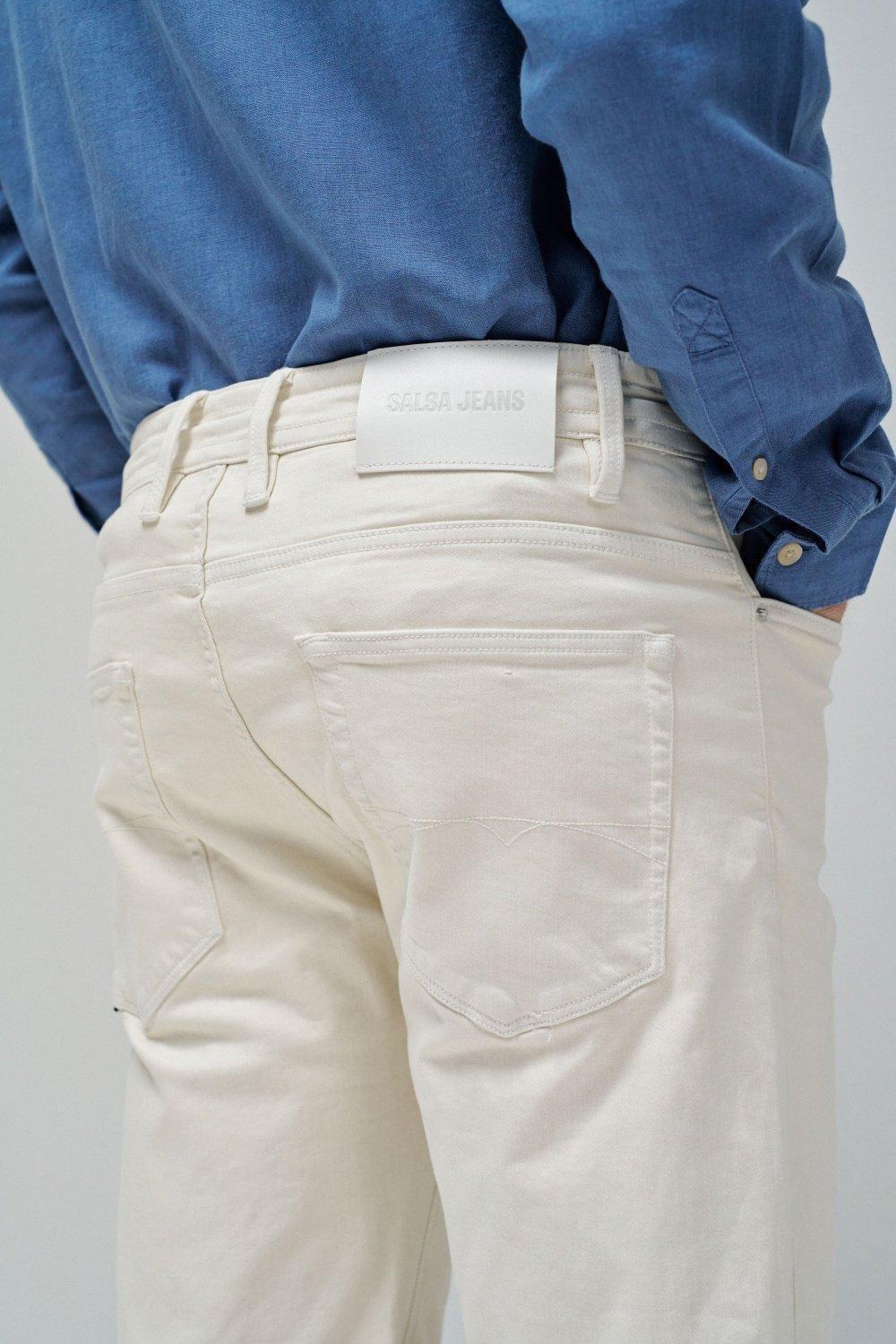 Beige Plain Bermuda Shorts, , large image number 4