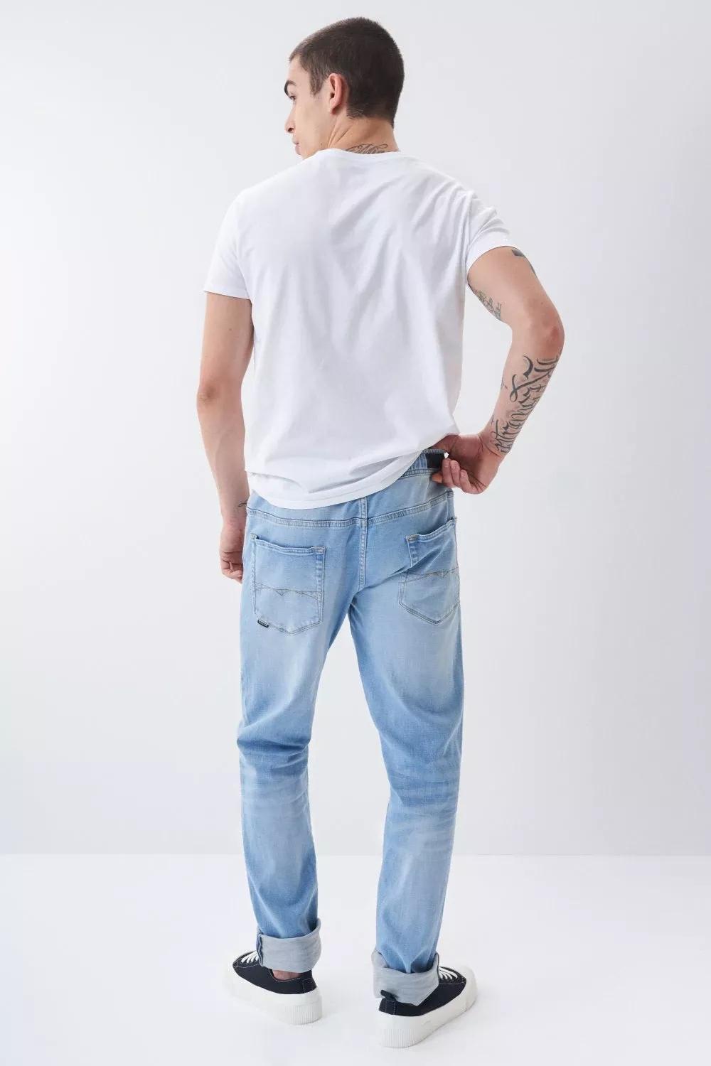 Salsa Jeans Blue S-Resist regular slim jeans, denim knit