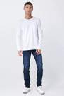 Salsa Jeans - White Cotton Sweater With Pocket And Embroidery, Men