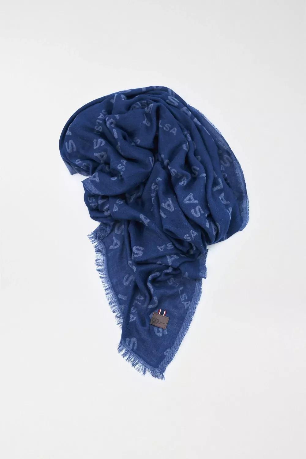 Blue Scarf With Salsa Name Logo, , large image number 4