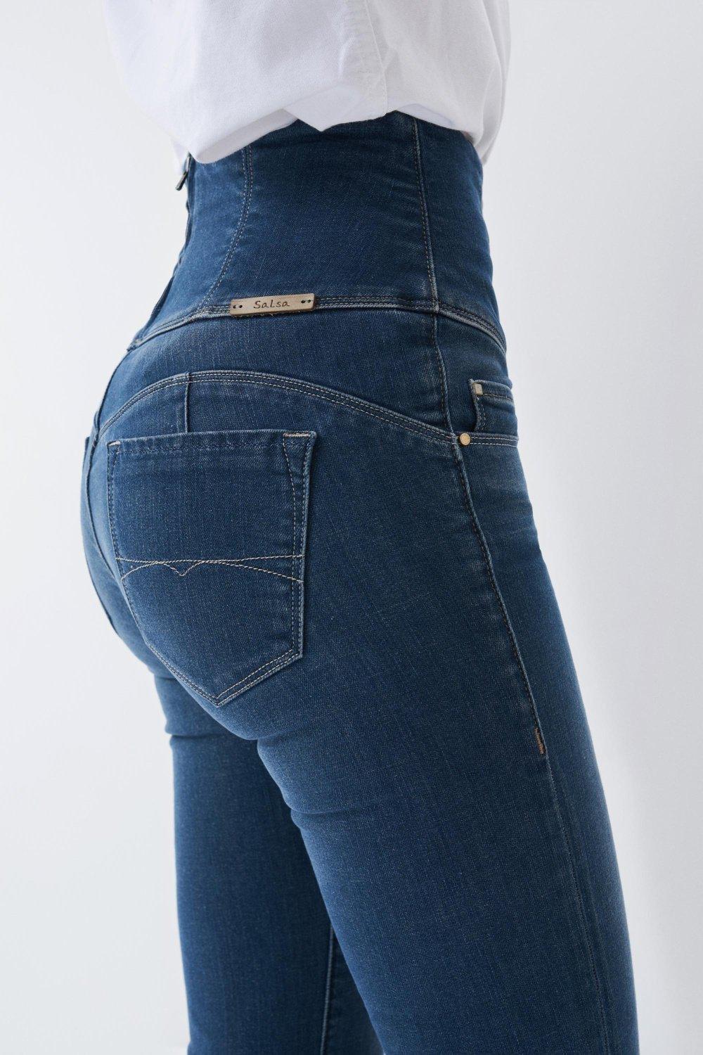 Blue Flared Diva Jeans, , large image number 1