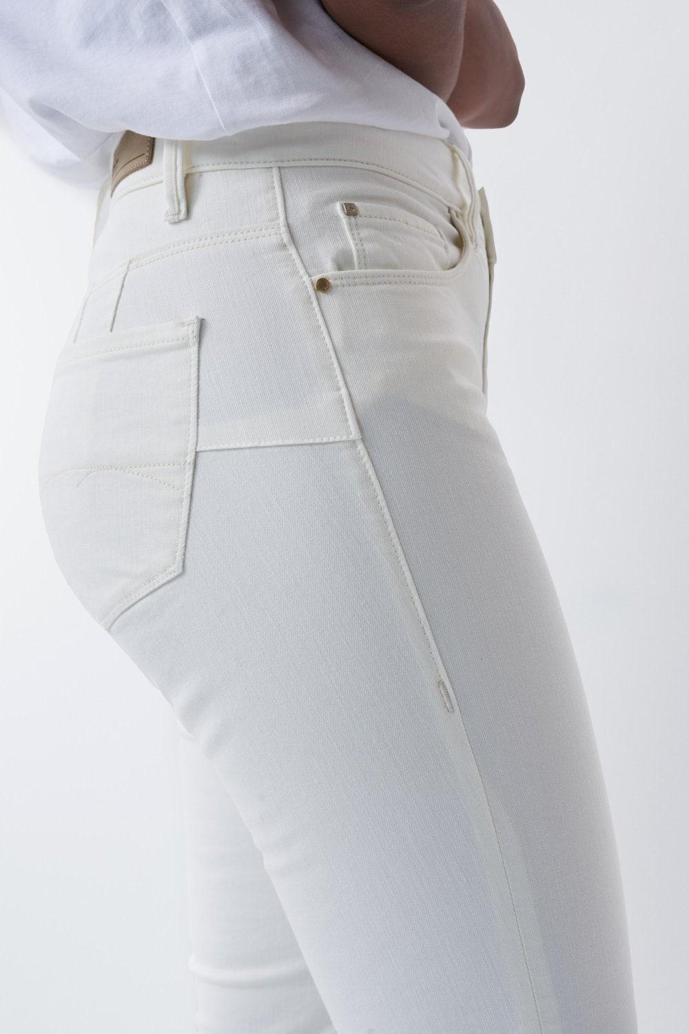 Beige Push Up Destiny Slim Jeans, Beige, large image number 2