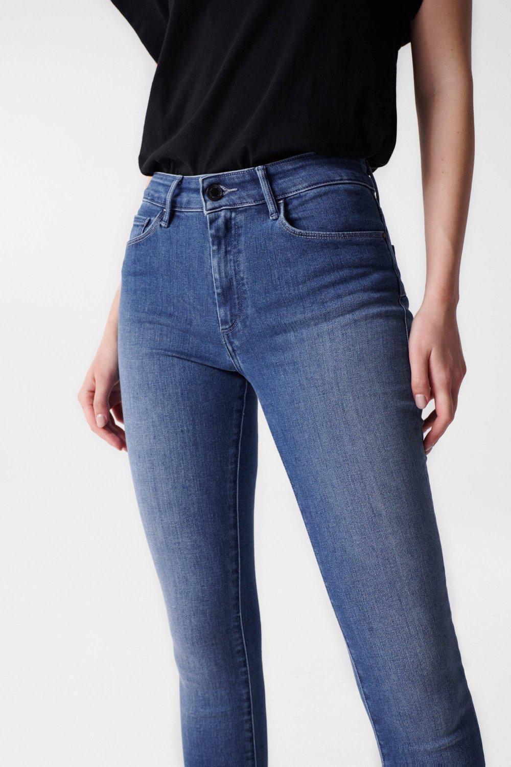 Blue Push Up Destiny Skinny Jeans, , large image number 5