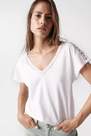 Salsa Jeans - Beige T-shirt with detail at the neckline