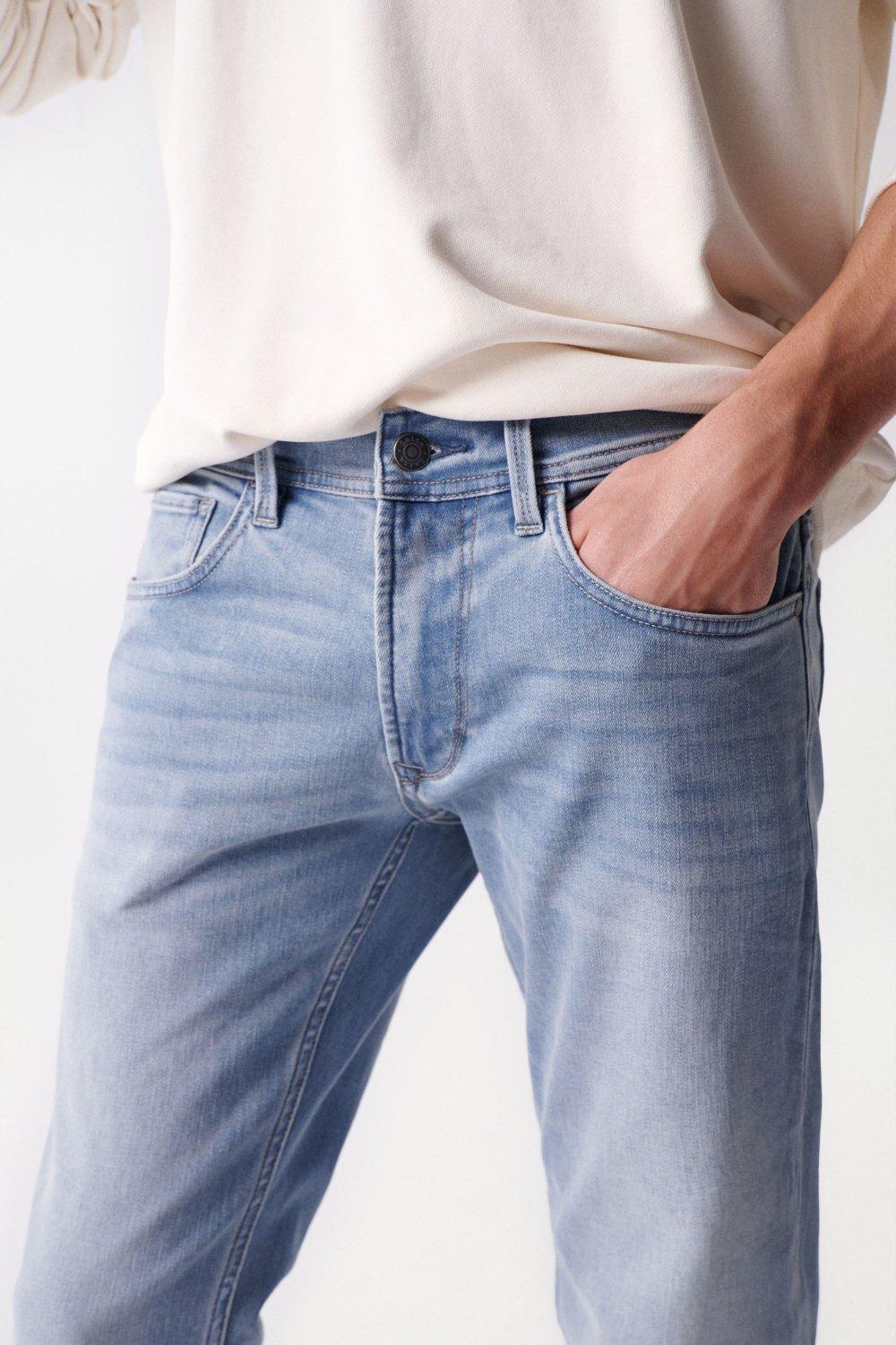 Blue Slim Coolmax Jeans, , large image number 4