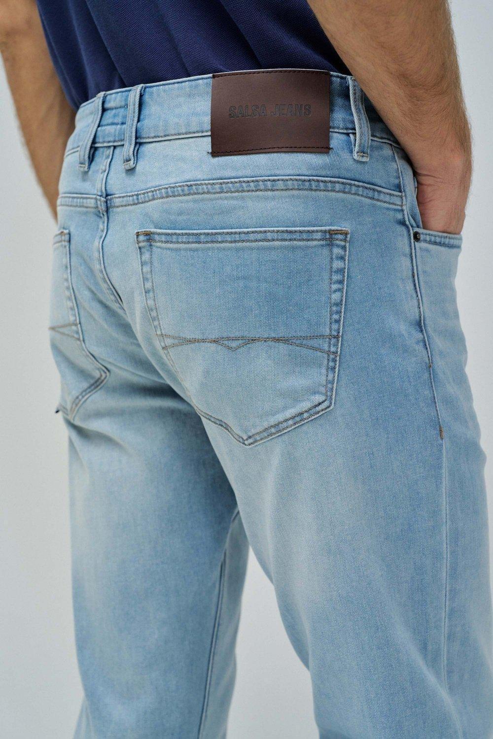 Blue Slim Coolmax Jeans, , large image number 4
