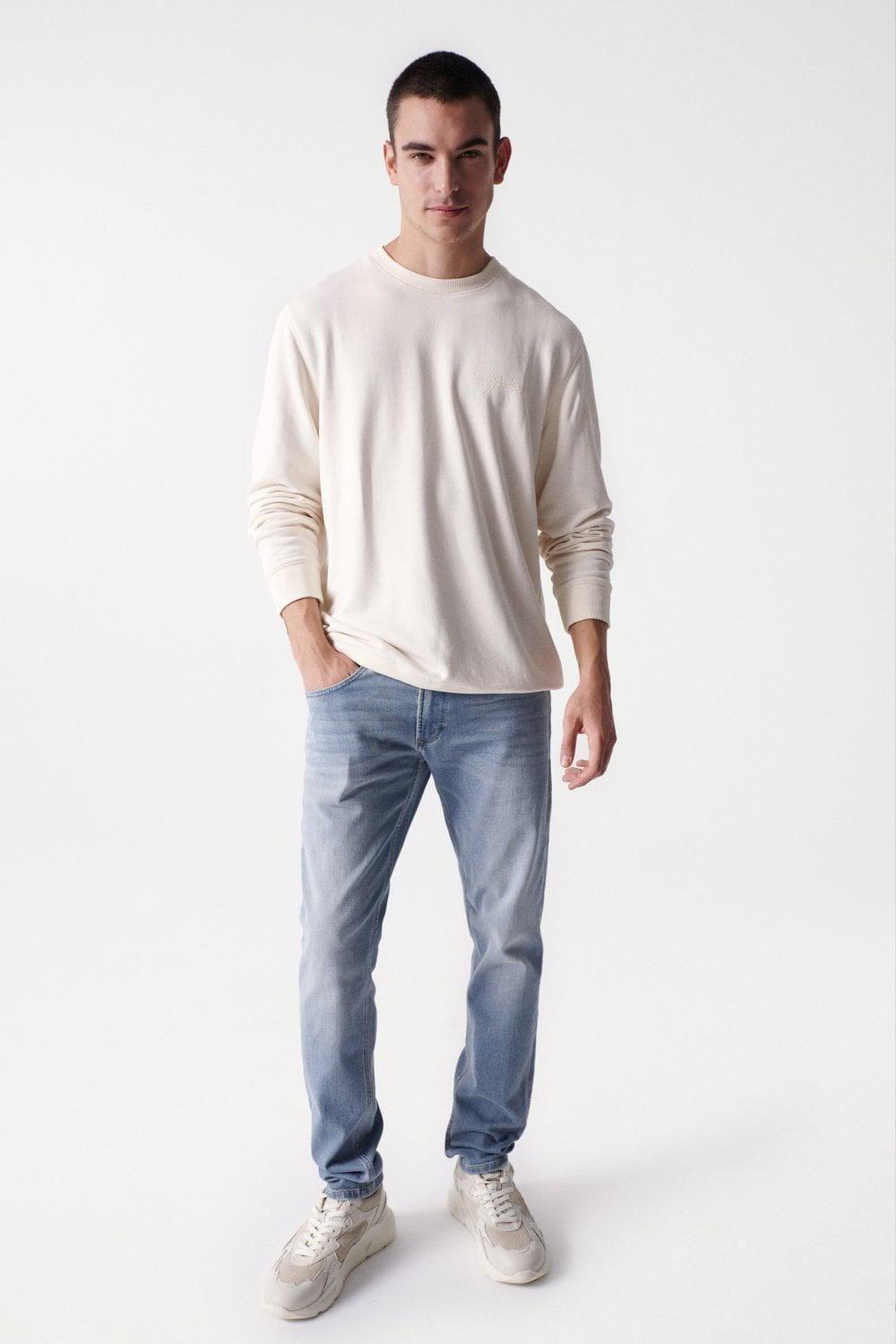 Blue Slim Coolmax Jeans, , large image number 8