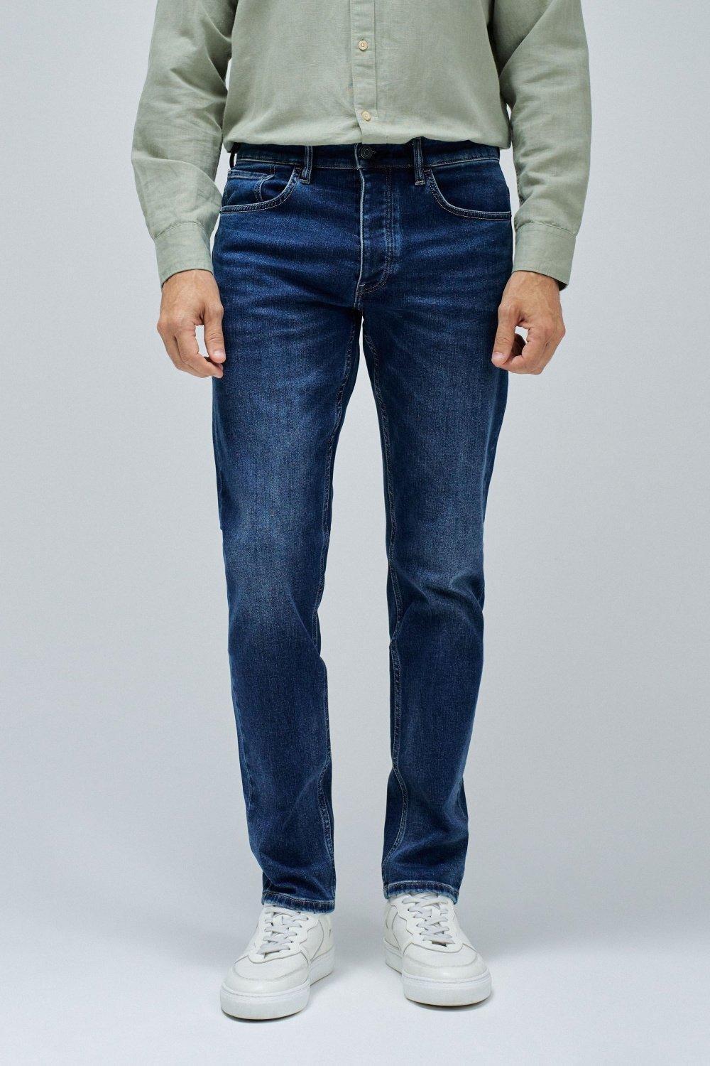 Blue Slim Coolmax Jeans, , medium
