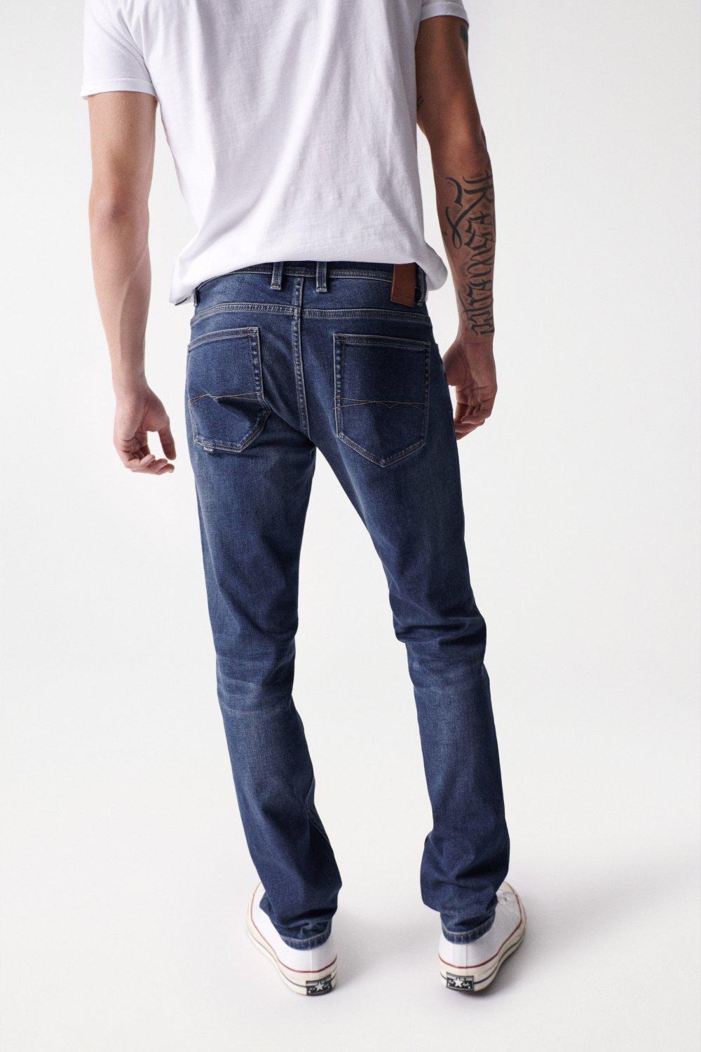 Blue Slim Coolmax Jeans, , large image number 1