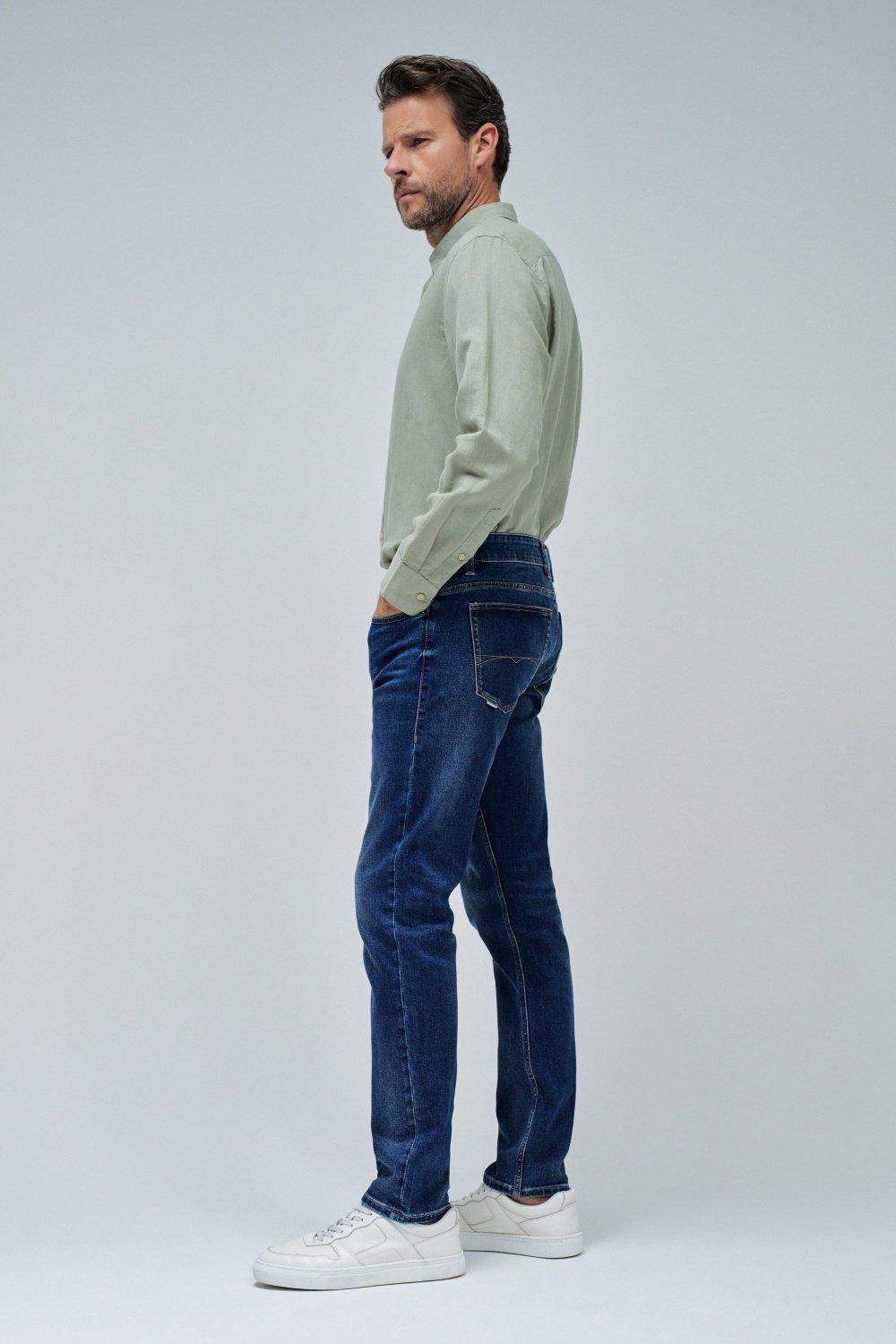 Blue Slim Coolmax Jeans, , large image number 2