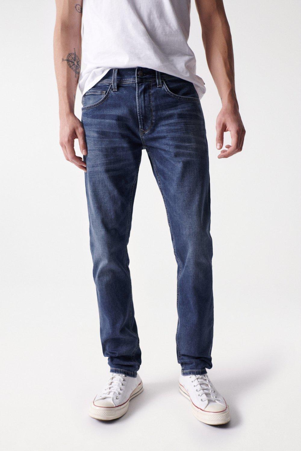 Blue Slim Coolmax Jeans, , large image number 3