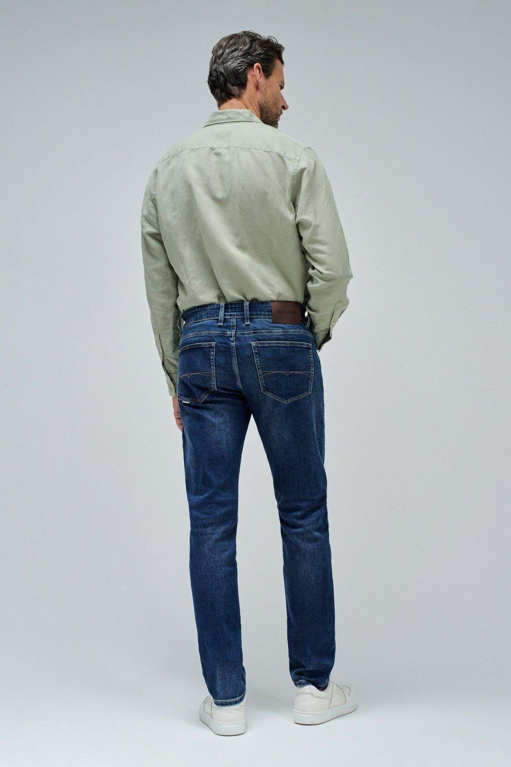 Blue Slim Coolmax Jeans, , large image number 3