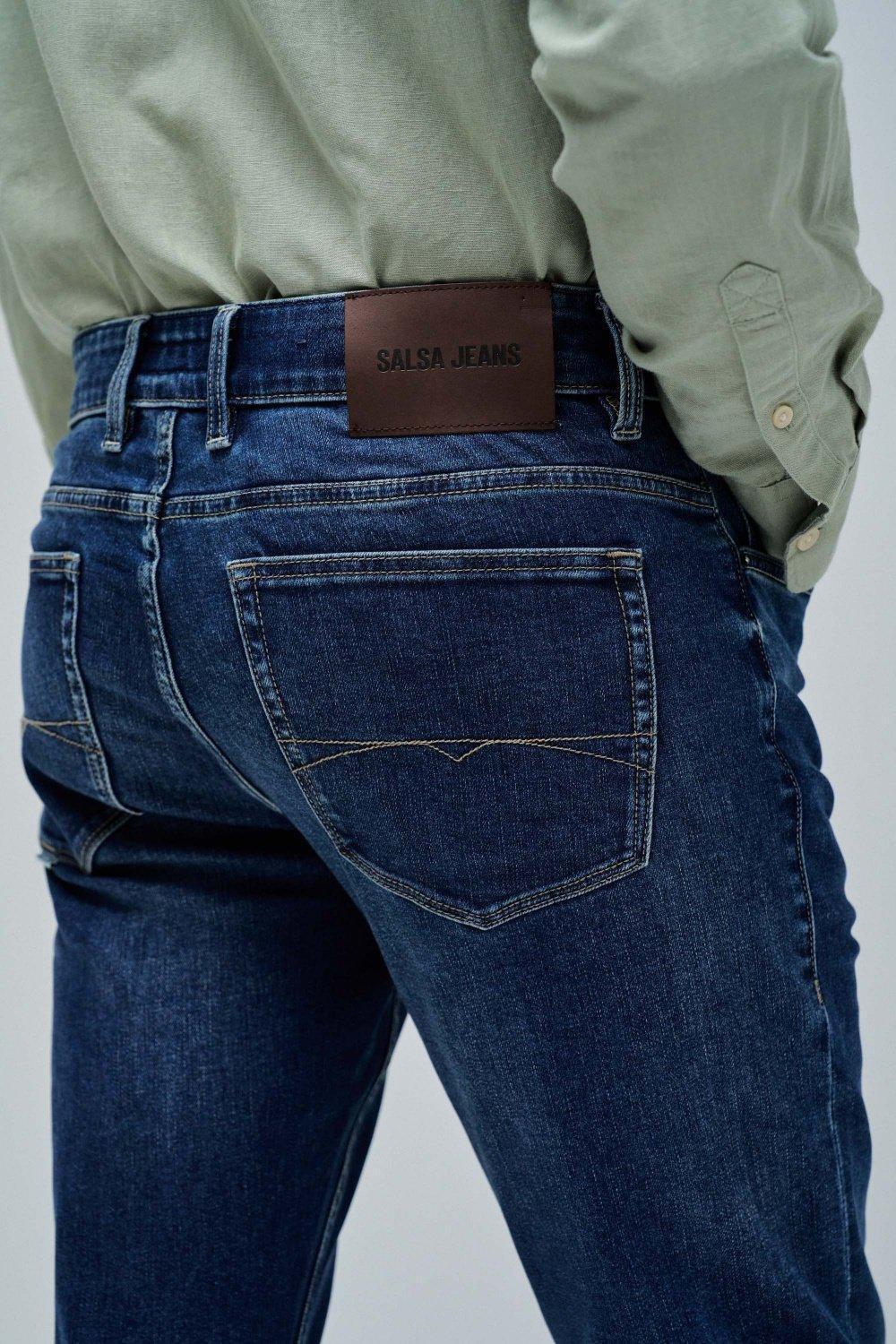 Blue Slim Coolmax Jeans, , large image number 4