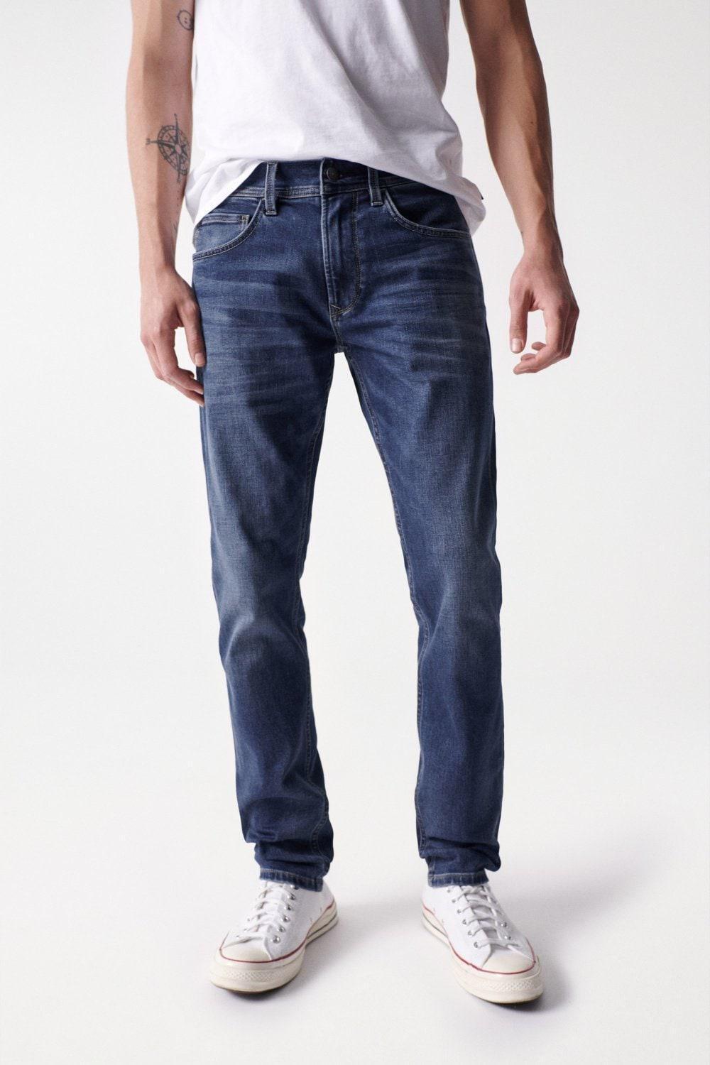 Blue Slim Coolmax Jeans, , large image number 5