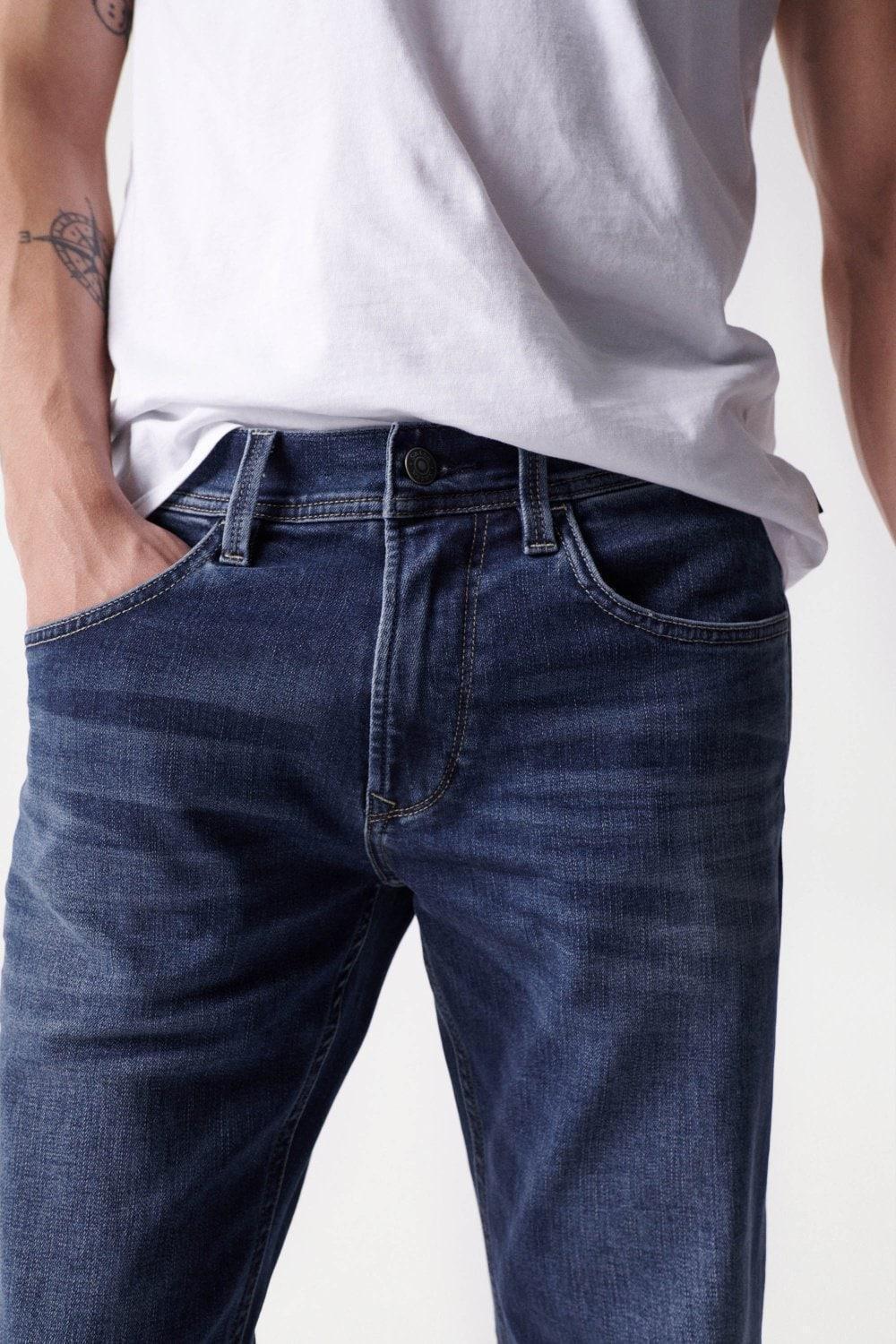 Blue Slim Coolmax Jeans, , large image number 7